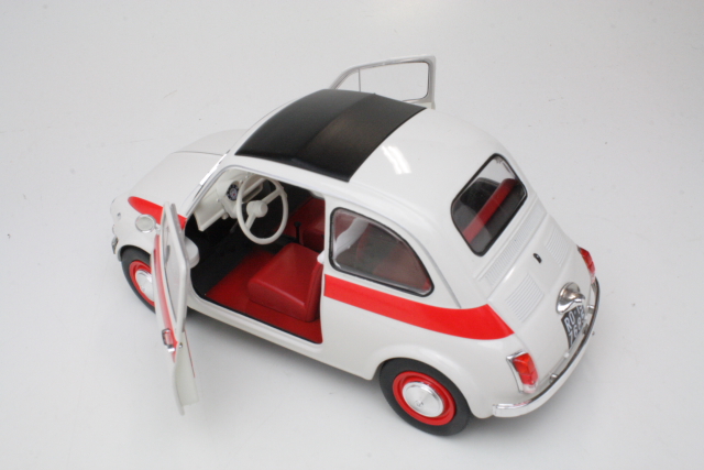 Fiat 500 L Sport 1960, valkoinen/punainen
