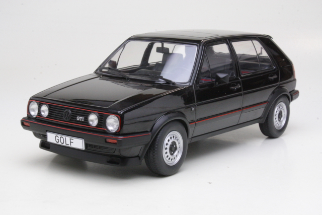 VW Golf 2 GTi 5d 1984, musta - Sulje napsauttamalla kuva