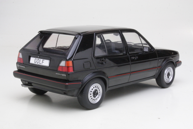 VW Golf 2 GTi 5d 1984, musta - Sulje napsauttamalla kuva