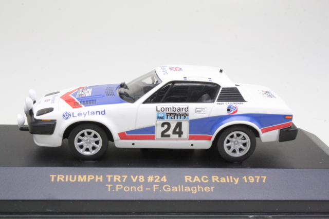 Triumph TR7 V8, RAC 1977, T.Pond, no.24 - Sulje napsauttamalla kuva