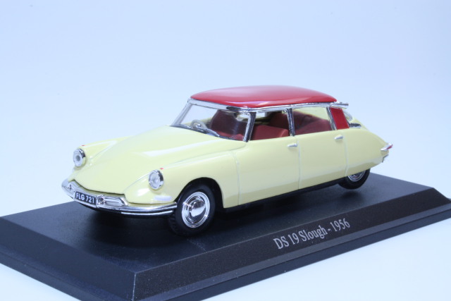 Citroen DS19 Slough 1956, yellow/red