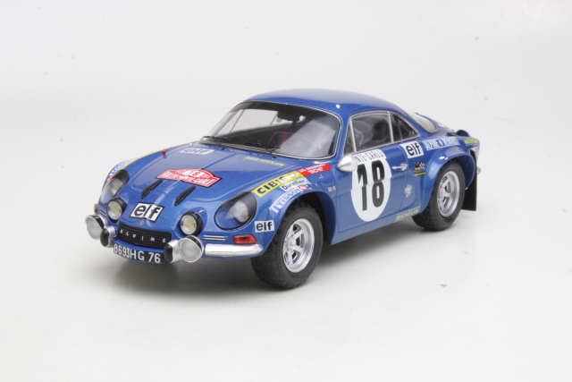 Alpine Renault A110, Monte Carlo 1973, J.C.Andruet, no.18 - Sulje napsauttamalla kuva