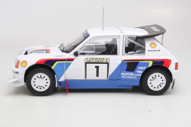 Peugeot 205 T16 E2, 1st. Finland 1986, T.Salonen, no.1 - Sulje napsauttamalla kuva