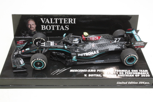 Mercedes-AMG W11, 1st. Austrian GP 2020, V.Bottas, no.77 - Click Image to Close