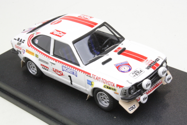 Toyota Corolla Levin, 1st. Finland 1975, H.Mikkola, no.1 - Sulje napsauttamalla kuva