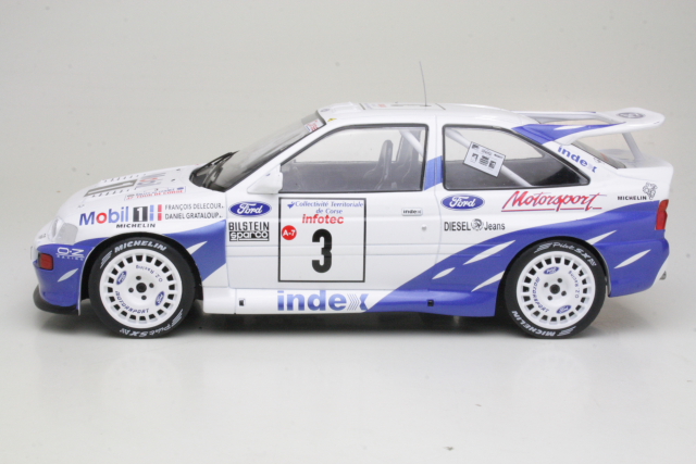 Ford Escort RS Cosworth, Tour de Corse 1993, F.Delecour, no.3 - Sulje napsauttamalla kuva