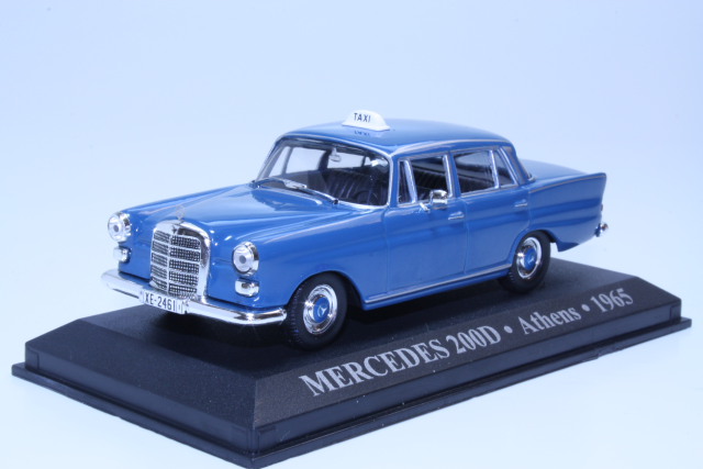 Mercedes 200D (w110) 1965 Taxi Athen, sininen