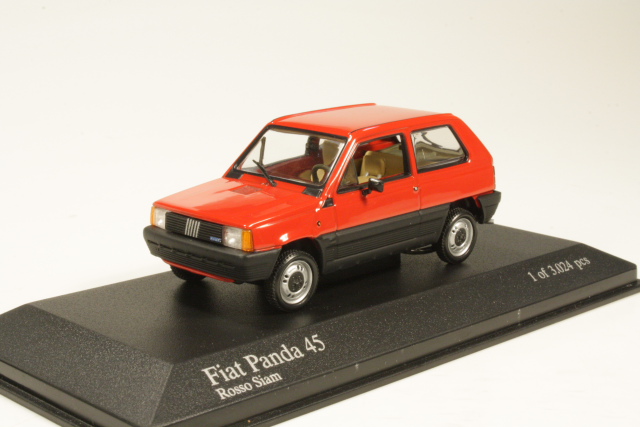 Fiat Panda 45 1980, punainen - Sulje napsauttamalla kuva