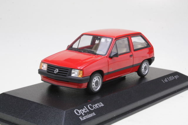 Opel Corsa 1986, punainen - Sulje napsauttamalla kuva
