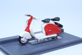 Lambretta LD 125 1957, punainen/valkoinen
