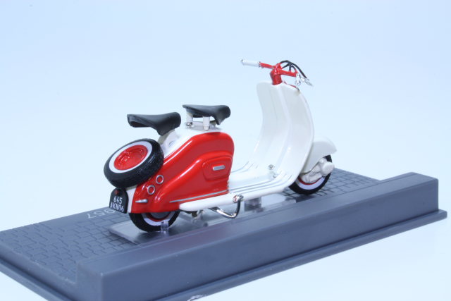 Lambretta LD 125 1957, punainen/valkoinen