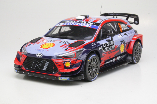 Hyundai i20 Coupe WRC, Monte Carlo 2020, O.Tänak, no.8 - Sulje napsauttamalla kuva