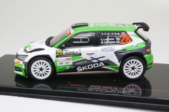 Skoda Fabia R5 Evo, Monza 2020, E.Lindholm, no.28 - Sulje napsauttamalla kuva