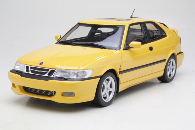 Saab 9-3 Viggen Coupe 2000, keltainen - Sulje napsauttamalla kuva