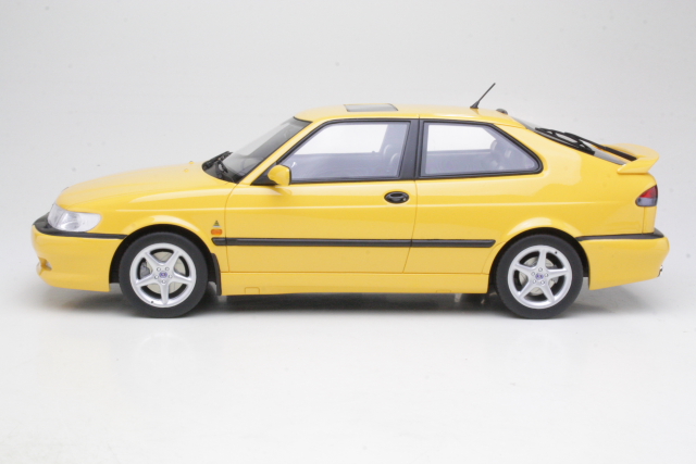 Saab 9-3 Viggen Coupe 2000, keltainen - Sulje napsauttamalla kuva