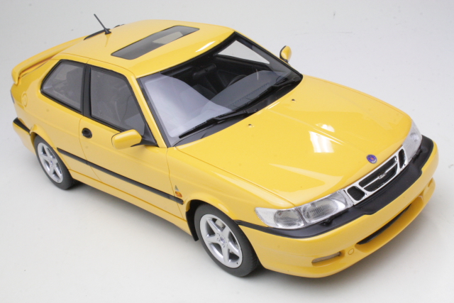 Saab 9-3 Viggen Coupe 2000, keltainen - Sulje napsauttamalla kuva
