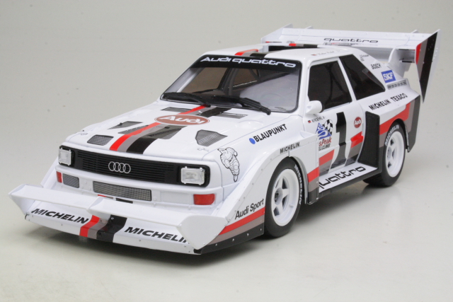 Audi Sport Quattro S1, 1st. Pikes Peak 1987, W.Röhrl, no.1 - Sulje napsauttamalla kuva