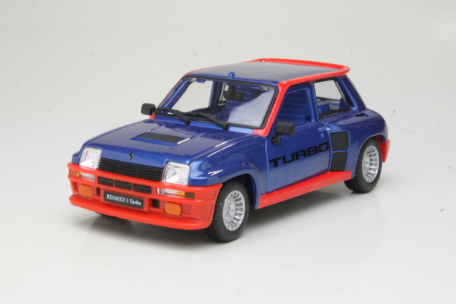 Renault 5 Turbo 1982, sininen/punainen - Sulje napsauttamalla kuva