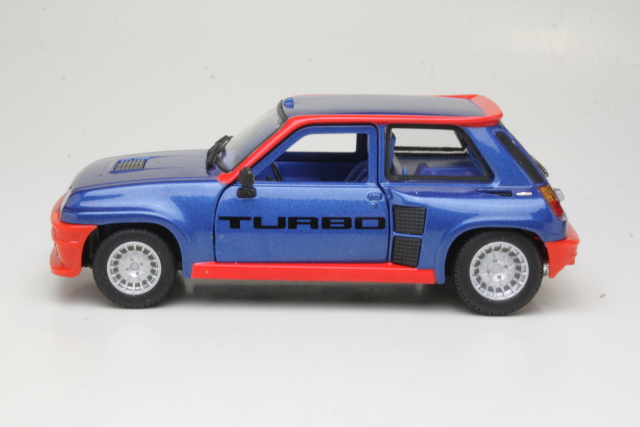 Renault 5 Turbo 1982, sininen/punainen - Sulje napsauttamalla kuva