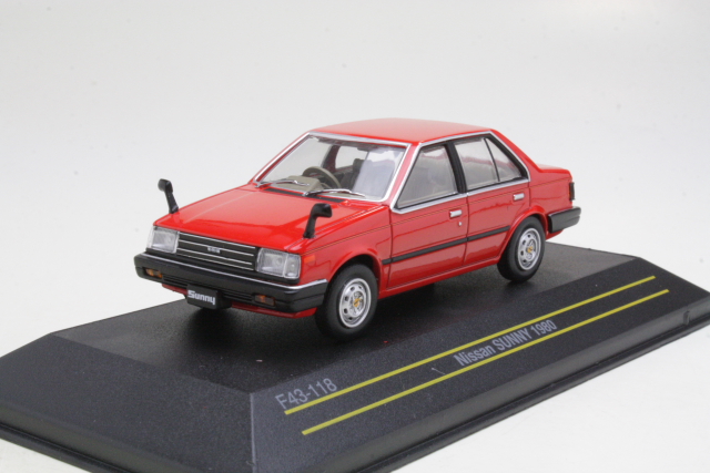 Nissan Sunny (B11) 1981, red