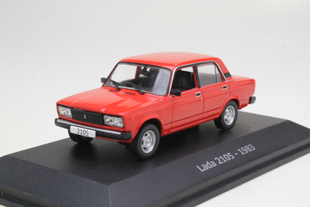 Lada 2105 1983, punainen - Sulje napsauttamalla kuva