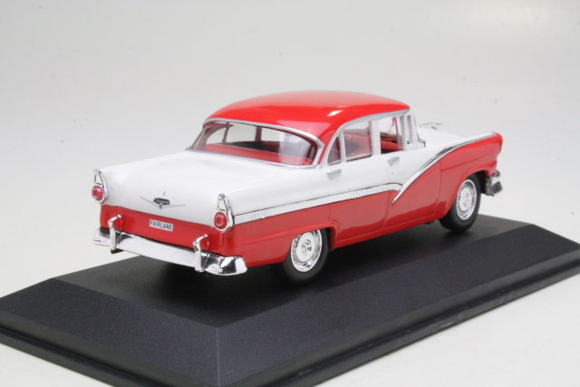 Ford Fairlane 1956, punainen/valkoinen - Sulje napsauttamalla kuva