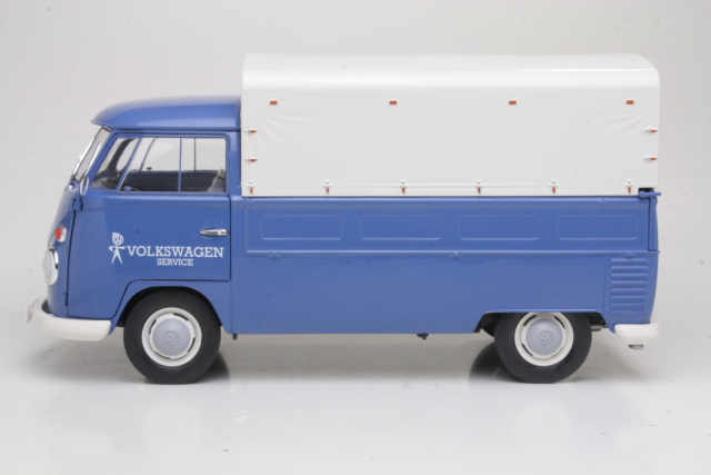 VW T1 Pick-Up 1950, blue "Volkswagen Service" - Click Image to Close