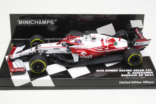 Alfa Romeo C41, Bahrain GP 2021, K.Räikkönen, no.7 - Click Image to Close