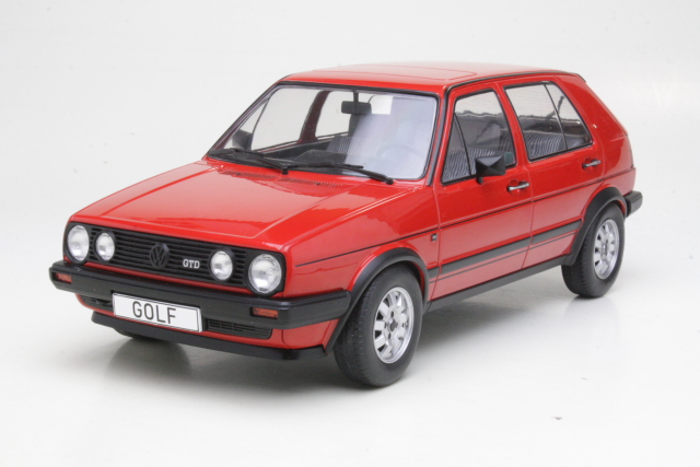 VW Golf 2 GTD 5d 1984, punainen - Sulje napsauttamalla kuva