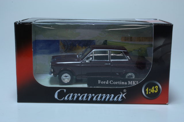 Ford Cortina Mk1 GT 1964, tummanpunainen