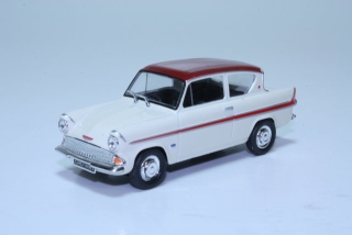 Ford Anglia 105E 1966, valkoinen/punainen
