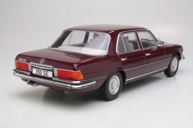 Mercedes 350SE (w116) 1972, tummanpunainen