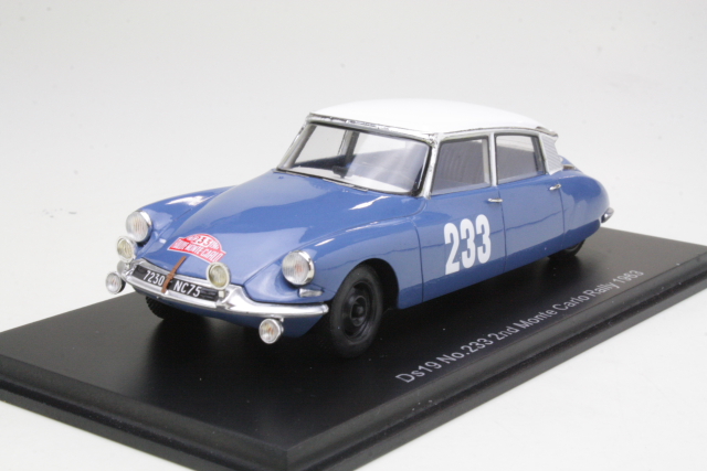 Citroen DS19, 2nd. Monte Carlo 1963, P.Toivonen/A.Järvi, no.233
