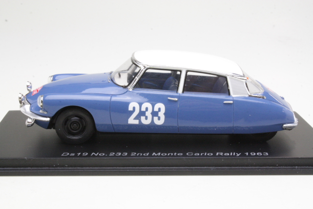 Citroen DS19, 2nd. Monte Carlo 1963, P.Toivonen/A.Järvi, no.233