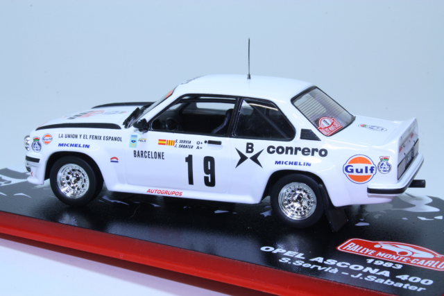 Opel Ascona B 400, Monte Carlo 1983, S.Servia, no.19