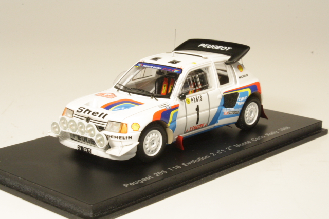 Peugeot 205 T16 Evo2, 2nd. Monte Carlo 1986, T.Salonen, no.1