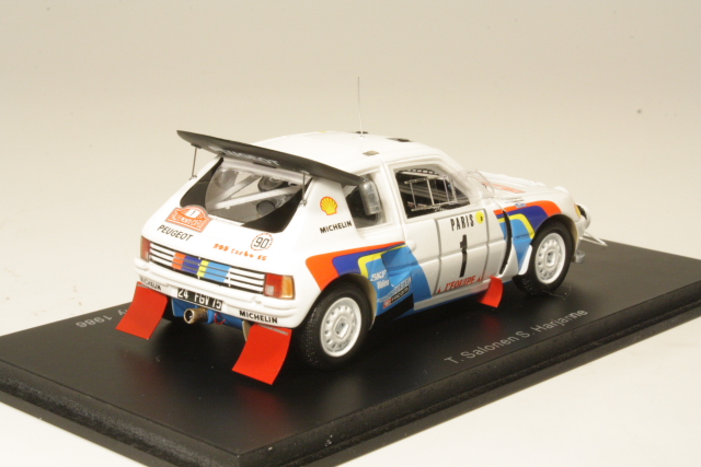 Peugeot 205 T16 Evo2, 2nd. Monte Carlo 1986, T.Salonen, no.1 - Sulje napsauttamalla kuva