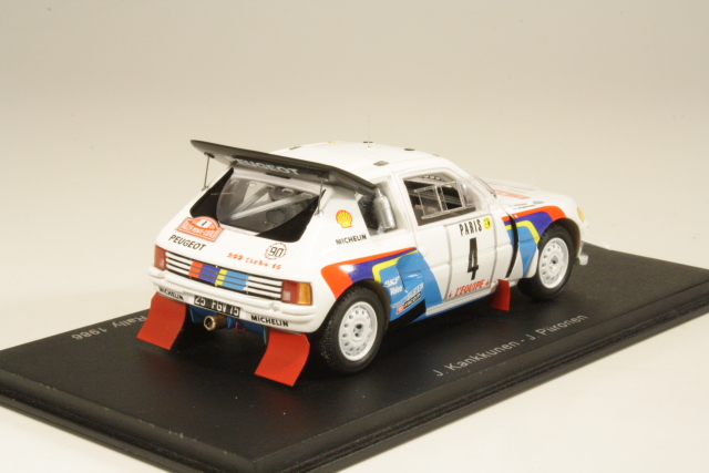 Peugeot 205 T16 Evo2, 5th. Monte Carlo 1986, J.Kankkunen, no.4