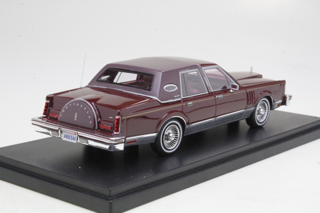 Lincoln Continental Mark VI Signature series 1980, tummanpunaine - Sulje napsauttamalla kuva