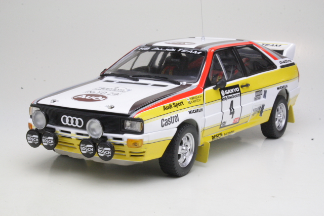 Audi Quattro A2, New Zealand 1984, H.Mikkola, no.4 - Sulje napsauttamalla kuva