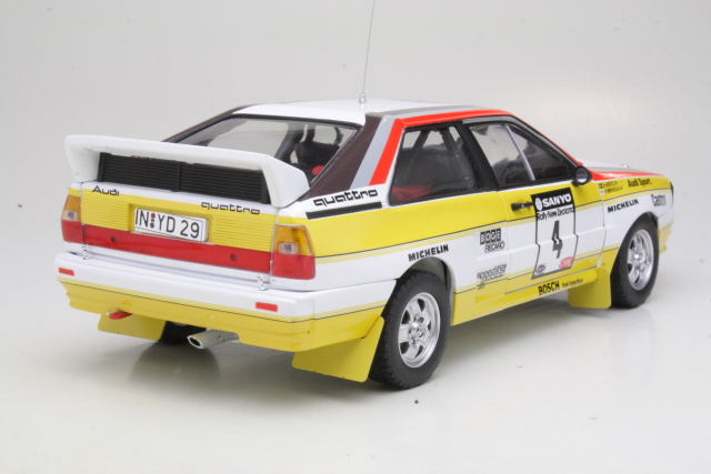 Audi Quattro A2, New Zealand 1984, H.Mikkola, no.4 - Sulje napsauttamalla kuva