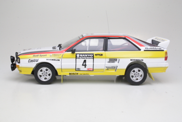 Audi Quattro A2, New Zealand 1984, H.Mikkola, no.4 - Sulje napsauttamalla kuva