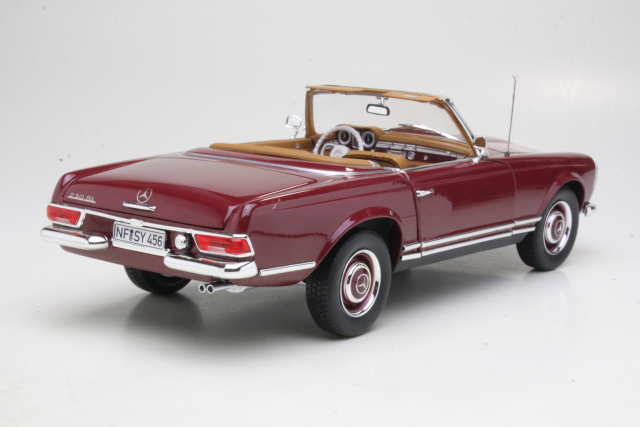 Mercedes 230SL (w113) 1963, dark red - Click Image to Close