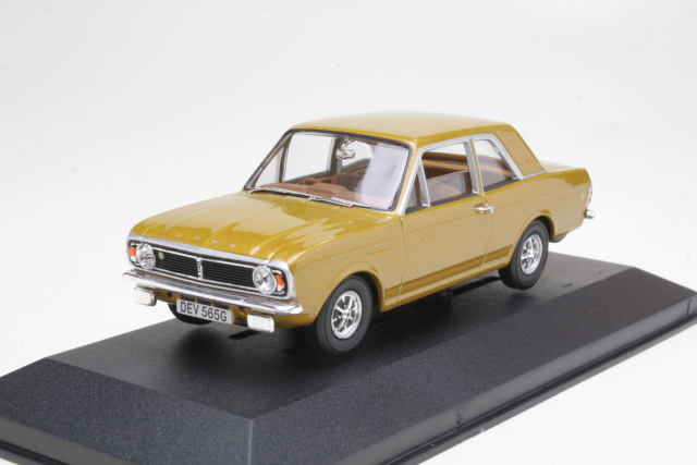 Ford Cortina Lotus Mk2, gold "Colin Chapman"