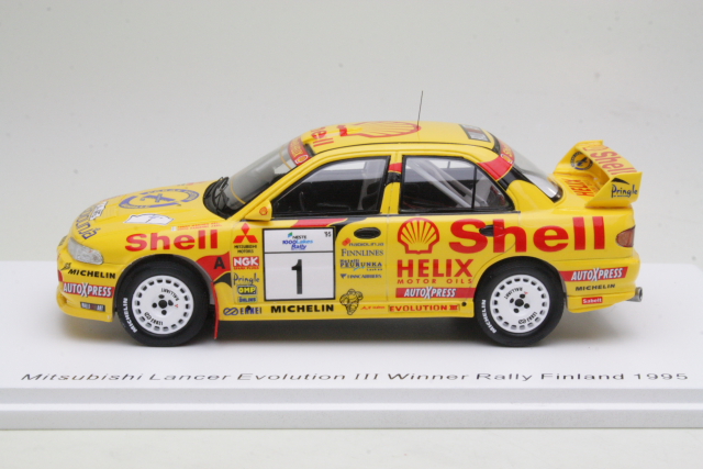 Mitsubishi Lancer Evo III, 1st. Finland 1995, T.Mäkinen, no.1