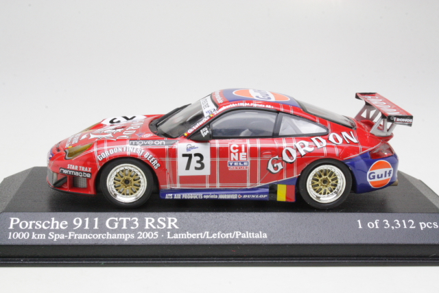 Porsche 911 GT3 RS, 1000Km Spa 2005, Palttala/Lambert/Lefort - Sulje napsauttamalla kuva