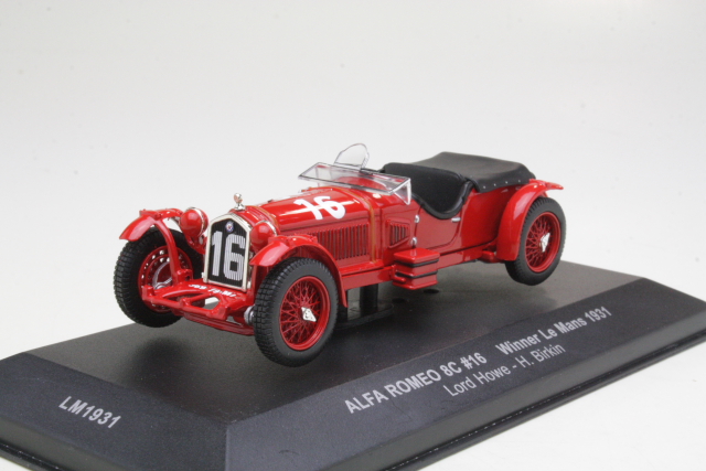 Alfa Romeo 8C, Le Mans 1931, Lord Howe/H.Birkin, no.16