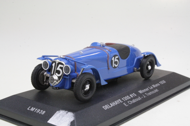 Delahaye 135S, LeMans 1938, E.Chaboud/J.Tremoulet, no,15