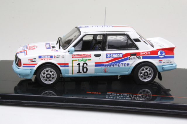 Skoda 130 LR, San Remo 1986, L.Krecek, no.16 - Sulje napsauttamalla kuva