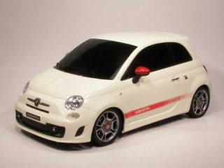 Fiat 500 Abarth 2008, valkoinen, Radio-ohjattava